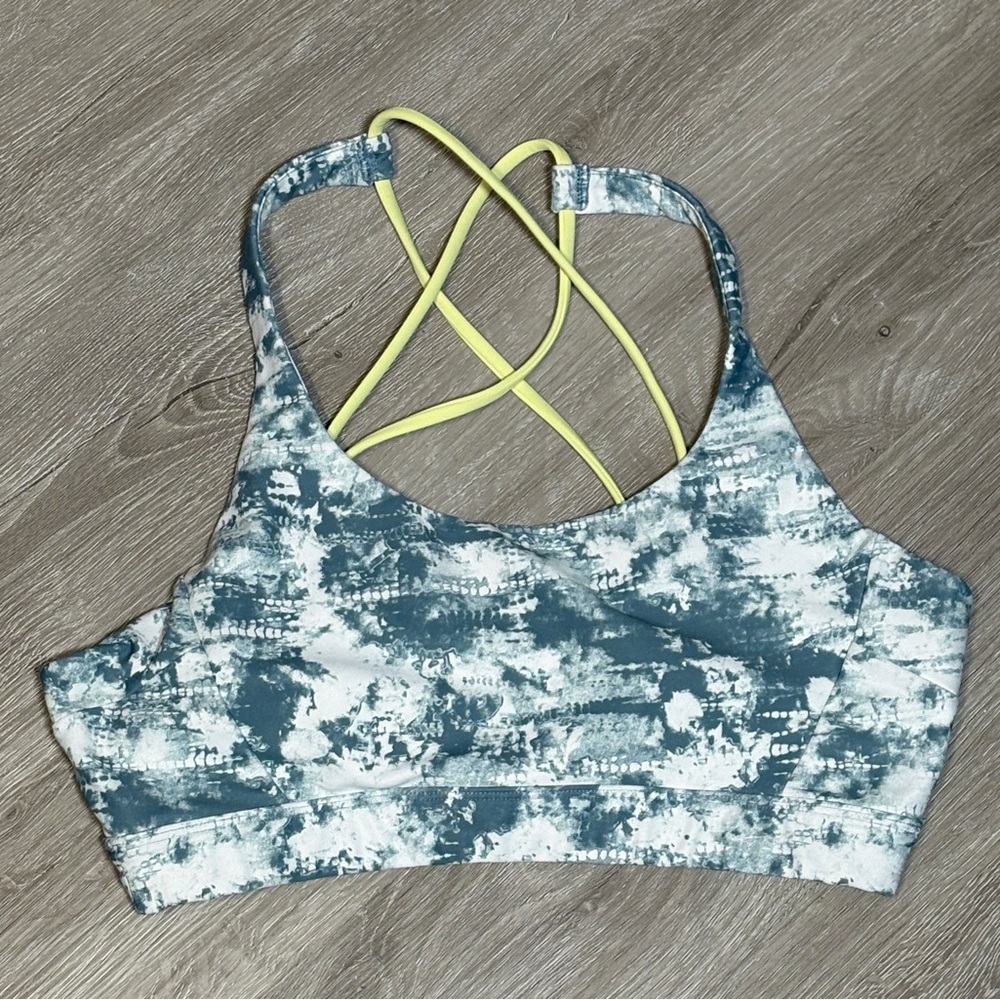 Soul by Soulcycle Looped X Back Tiedye Bra Sz M